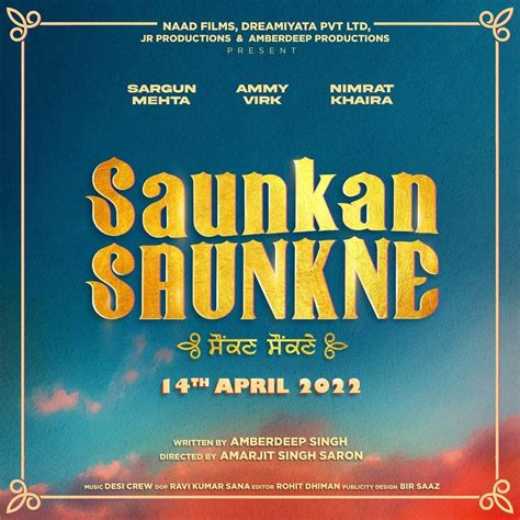 Amy Virk new movie is coming to make you laugh, a punjabi artist Amy Virk new movie named Soukan Sounkene, this punjabi movie will be available to watch inside your nearest cinema hall on 13th May 2022, after this movie Inside you will get to see comedy that romantic story. . Saunkan saunkne torrent